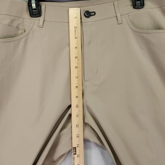Public Rec Pants Mens 36x30 Performance Chino Stretch Workwear Beige Trousers - Picture 5 of 14